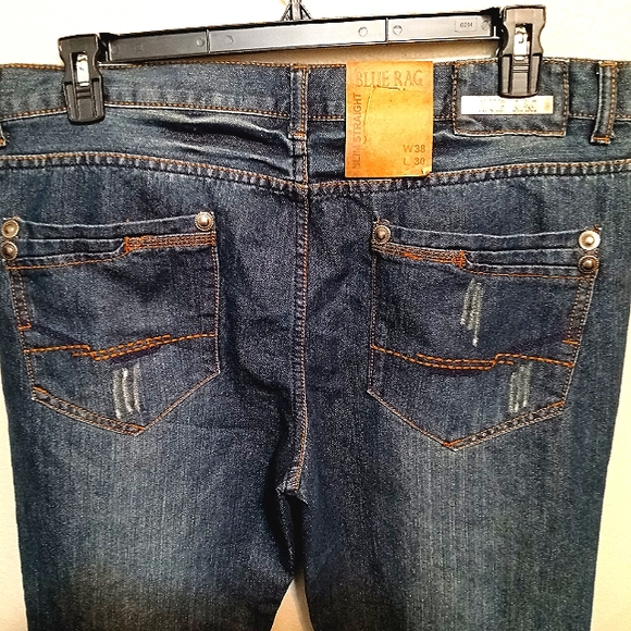 NWT. Blue Rag Antique Washed Straight Leg jeans - Picture 7 of 9